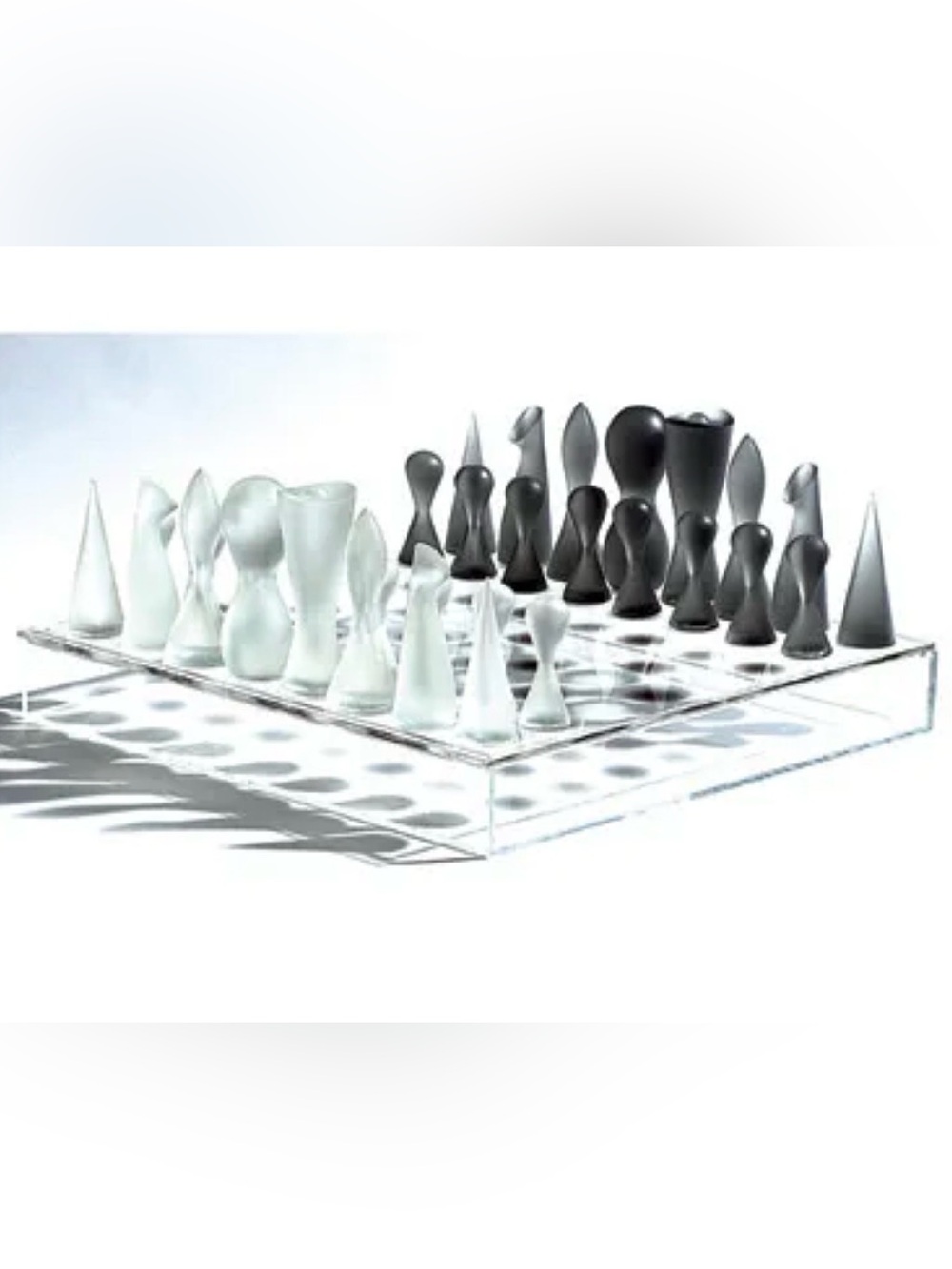 Karim Rashid abstract chess set designed by Bozart